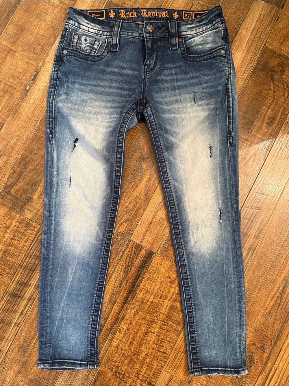 Rock Revival Women's Faded Blue Skinny Jeans